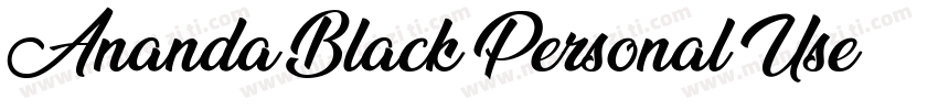 Ananda Black Personal Use字体转换